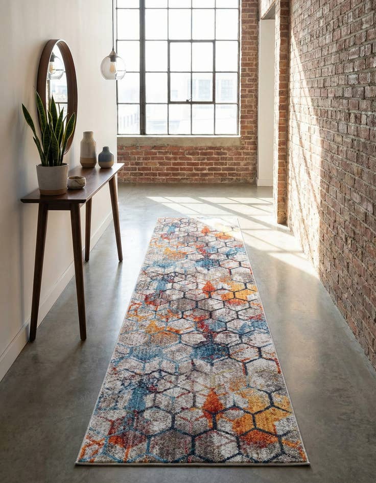 Detail image of 2' 7 x 10' Andromeda Runner Rug