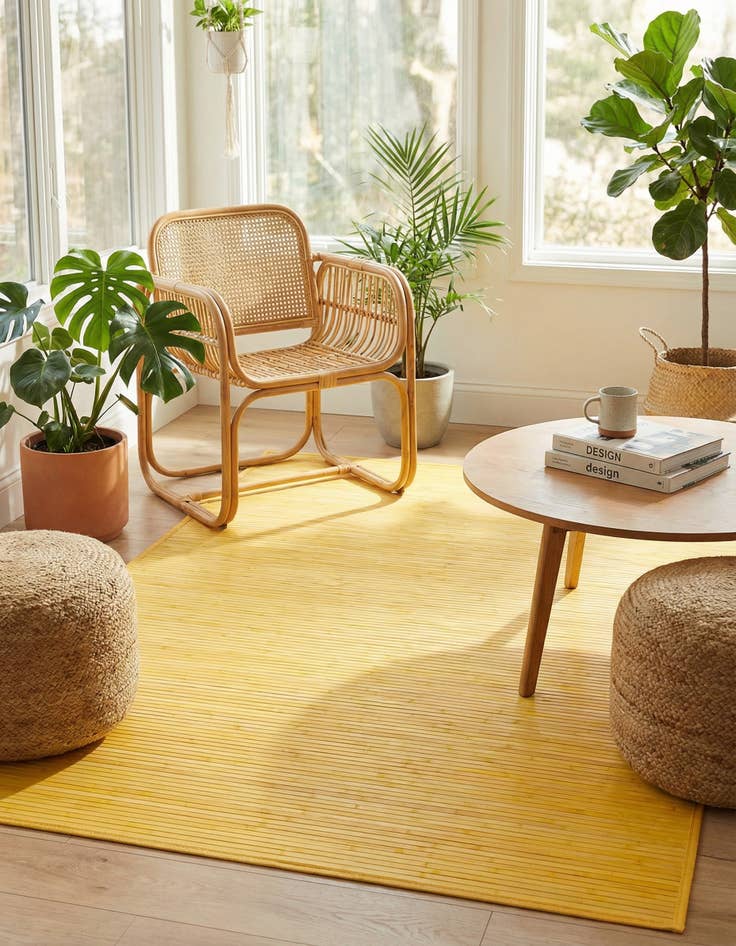 Detail image of 5' 3 x 7' 10 Bamboo Rug