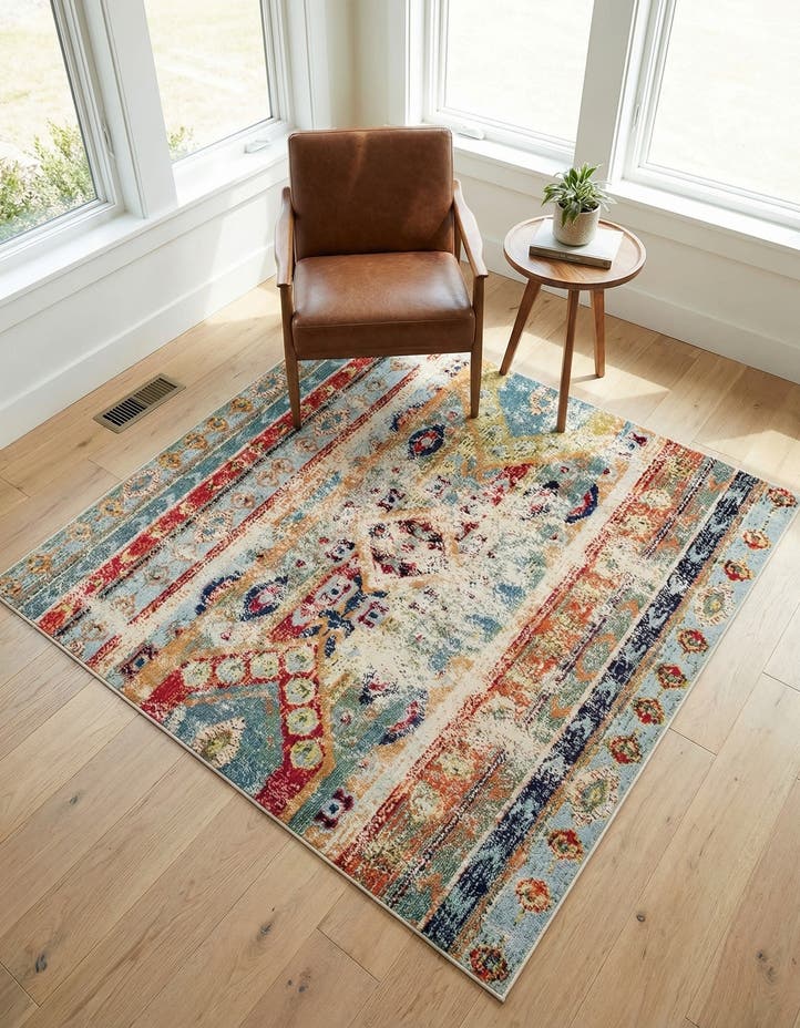 6' x 6' Washable Mesa Square Rug