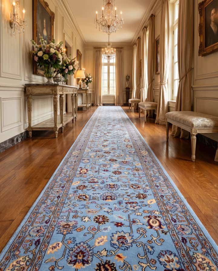 80cm x 2000cm Tabriz Design Läufer Teppich