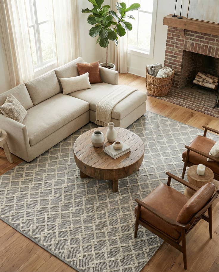 Detail image of 9' x 12' Hand Knotted Jill Zarin Dorset Rug