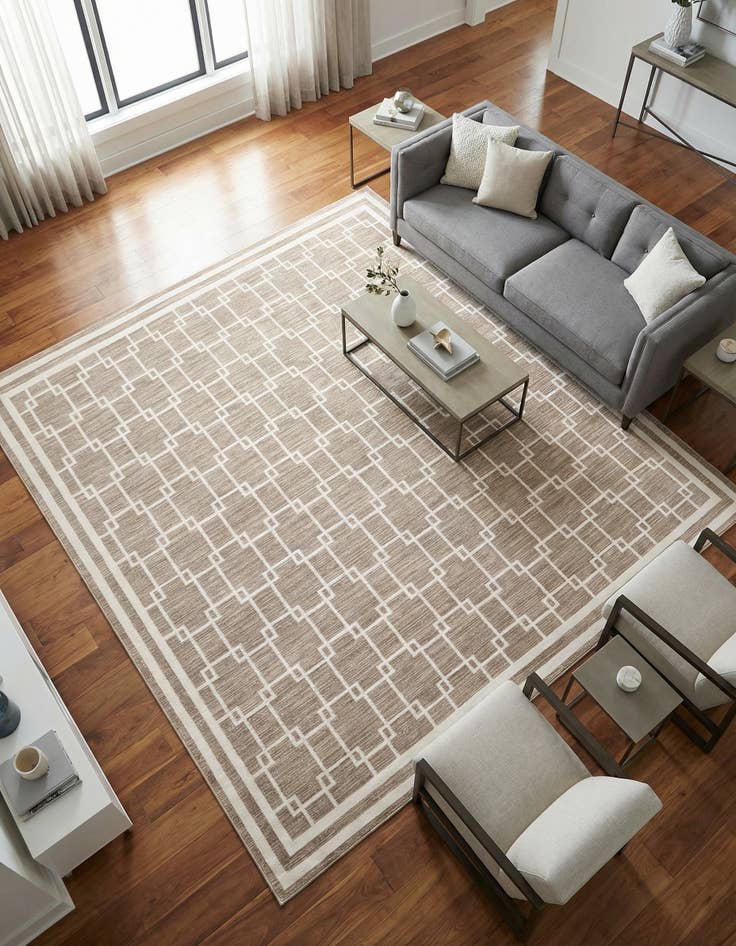 Detail image of Jill Zarin 10' x 10' Metropolitan Uptown Square Rug