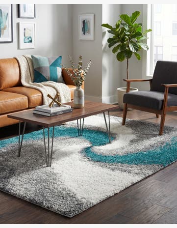 5' 3 x 8' Soft Touch Shag Rug