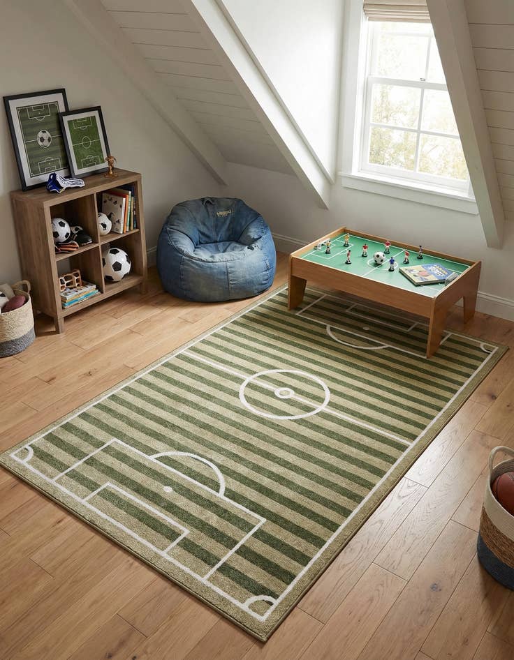 Detail image of 4' x 6' Sports Washable Rug