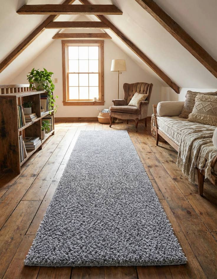 Detail image of 2' 7 x 10' Zermatt Shag Runner Rug