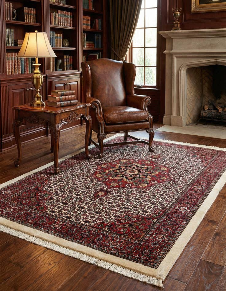 Detail image of 3' 10 x 5' 11 Bidjar Wool Rug