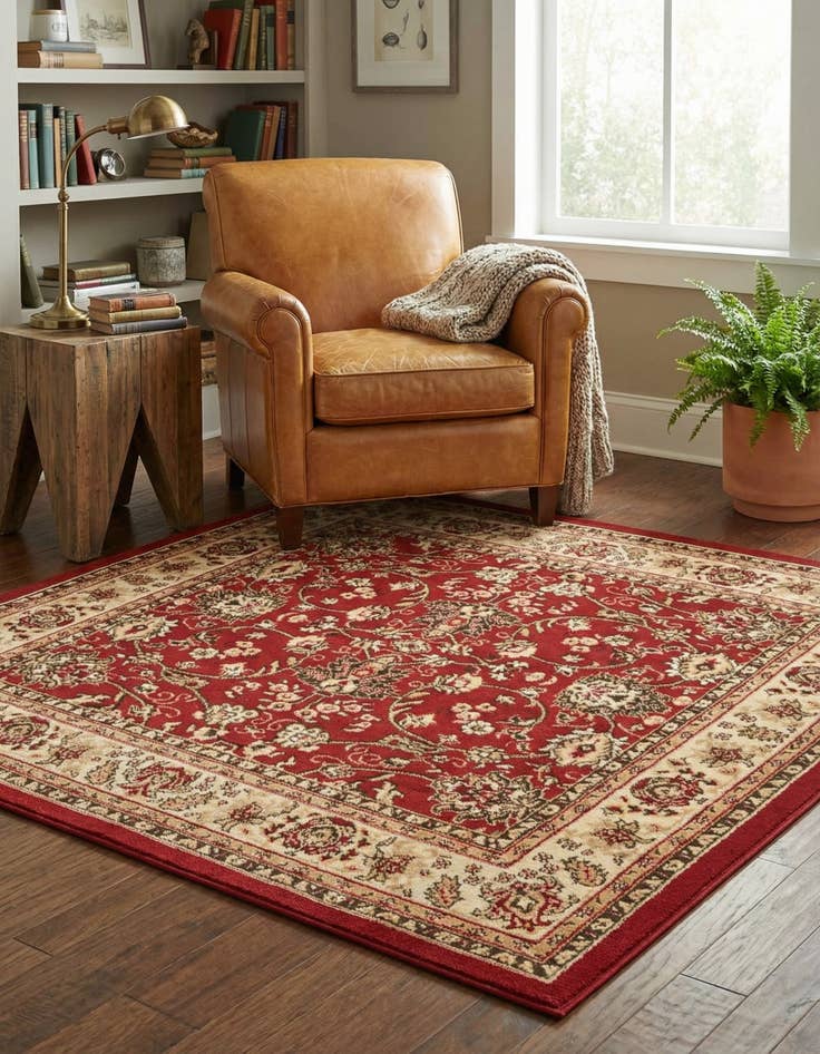 Detail image of 5' 3 x 5' 3 Yasmin Square Rug