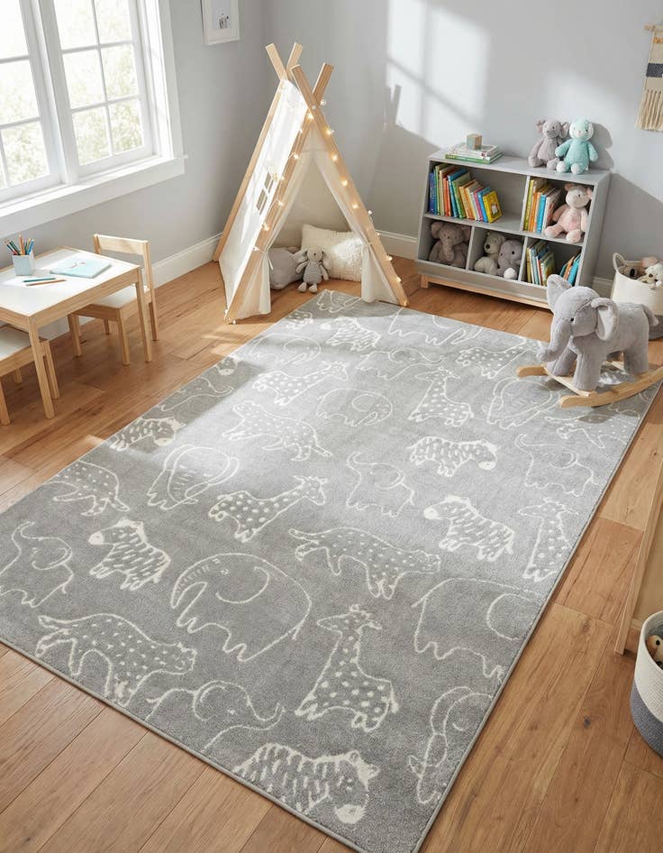 Detail image of 7' x 10' Whimsy Kids Rug
