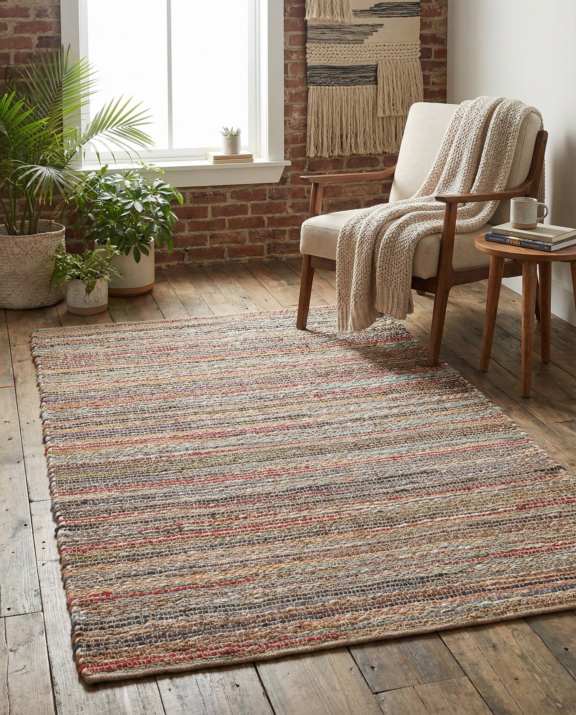 3' 1 x 5' 1 Hand Woven Chunky Jute Rug