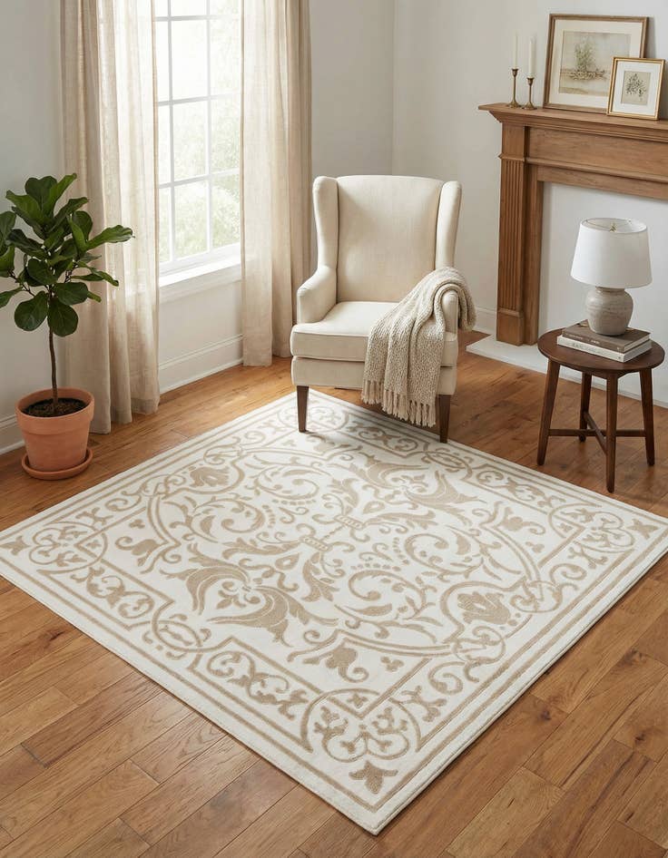 Detail image of 6' x 6' Hermitage Square Rug