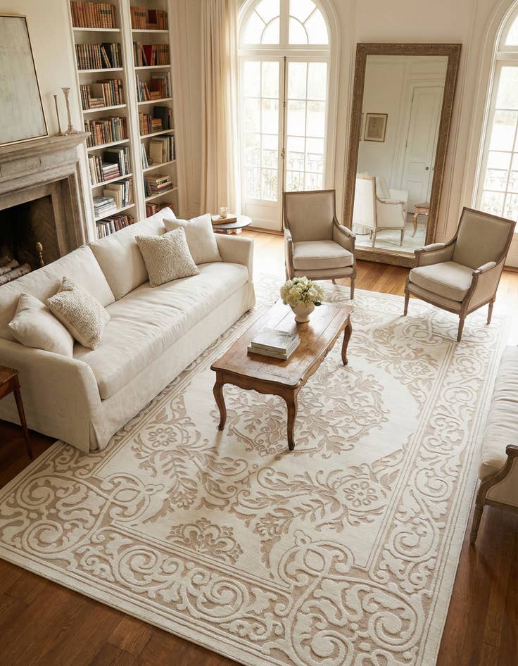 Detail image of 7' 10 x 11' 6 Hermitage Rug