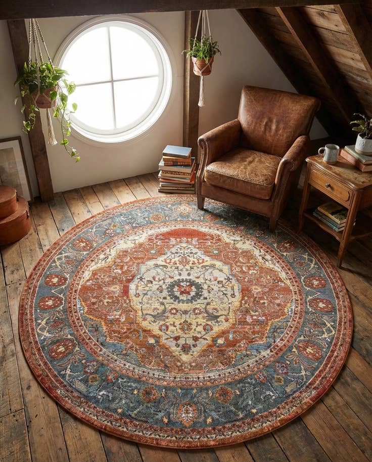 Detail image of 7' x 7' Santiago Round Rug