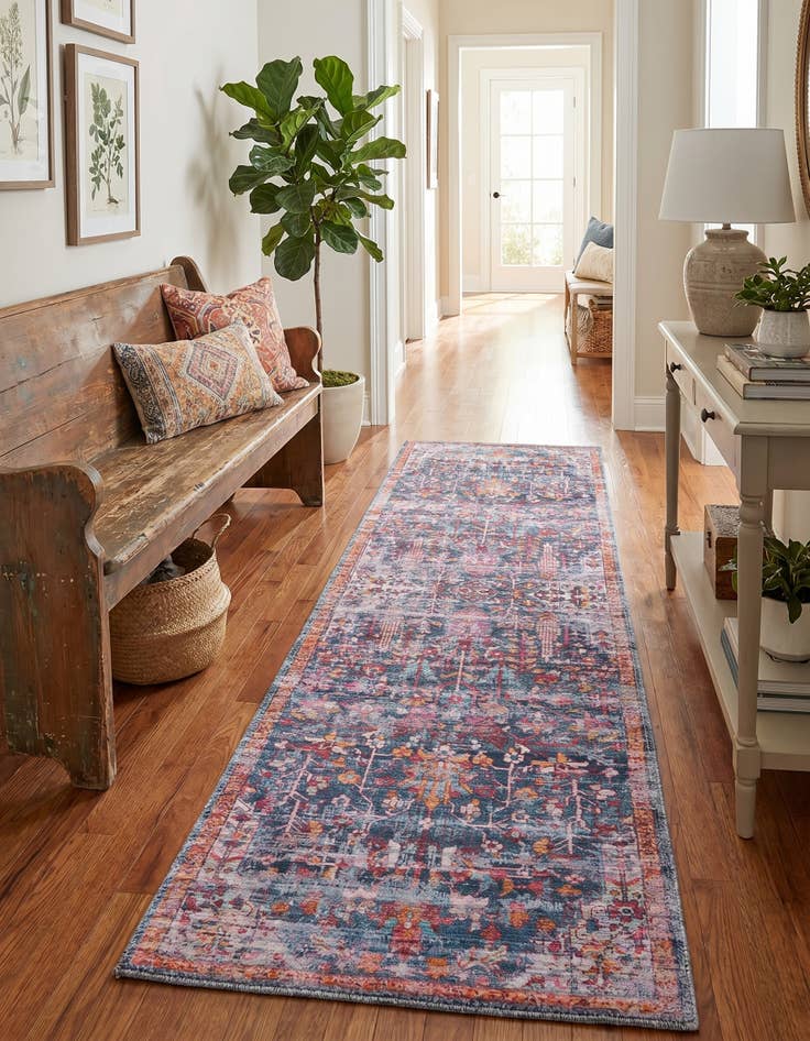 Detail image of 2' x 6' Washable Maahru Runner Rug