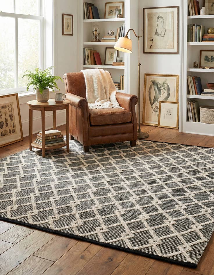 Detail image of 8' x 8' Hand Knotted Jill Zarin Dorset Square Rug