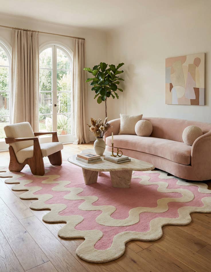 Detail image of 7' 10 x 10' Happy Rugs Wiggles Wool