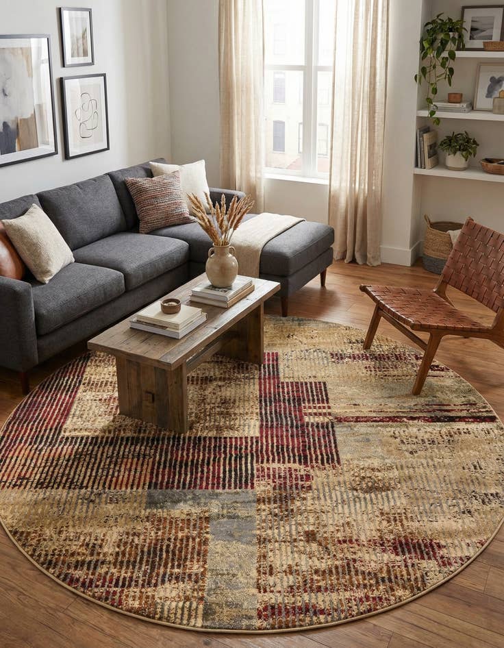 Detail image of  7' x 7' Saturn Round Rug