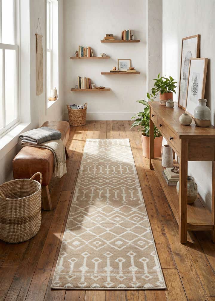 2' x 9' 10 Kasbah Trellis Runner Rug