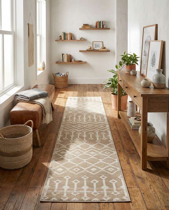 2' x 9' 10 Kasbah Trellis Runner Rug