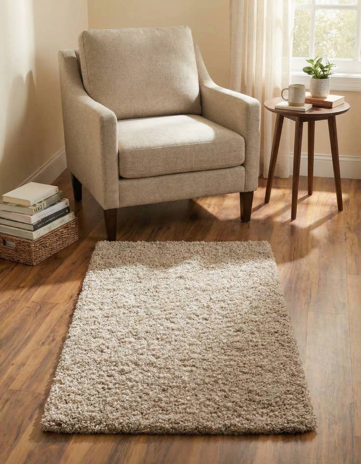 Detail image of 3' x 5' 3 Solid Shag Rug