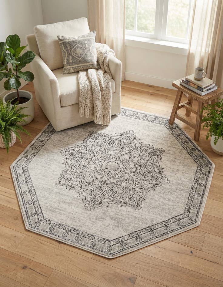 Detail image of 4' x 4' Nyla Octagon Rug