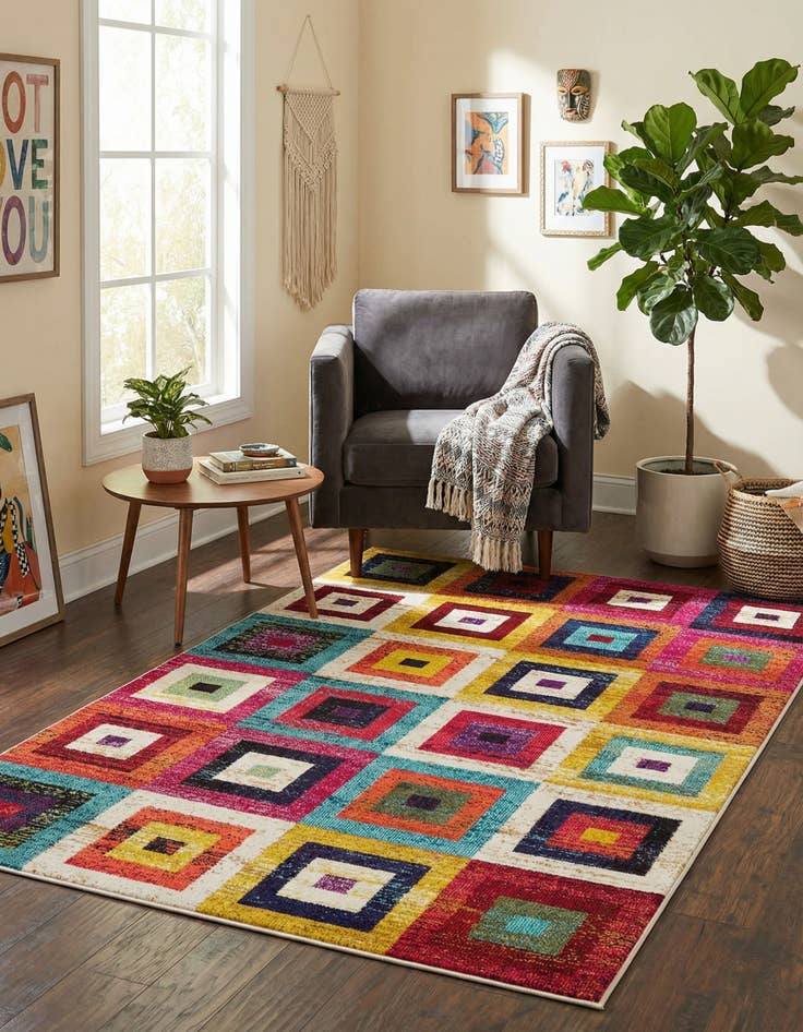 Detail image of 5' x 8' Washable Casablanca Rug