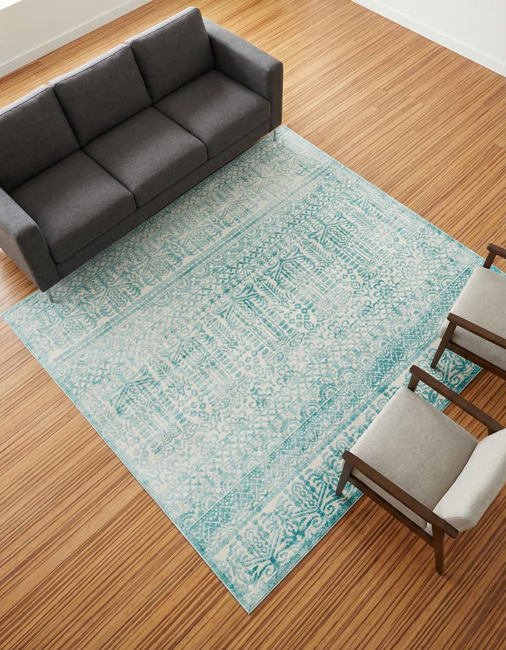 Detail image of 7' 10 x 7' 10 Uptown Cloisters Square Rug