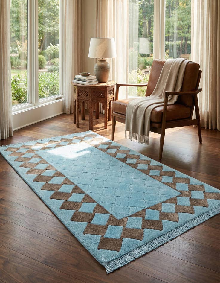 Detail image of 3' x 5' Hand Knotted Darya Wool Rug