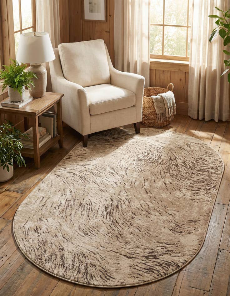 Detail image of 5' x 8' Oasis Oval Rug