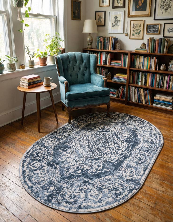 Detail image of 4' x 6' Oxford Oval Rug