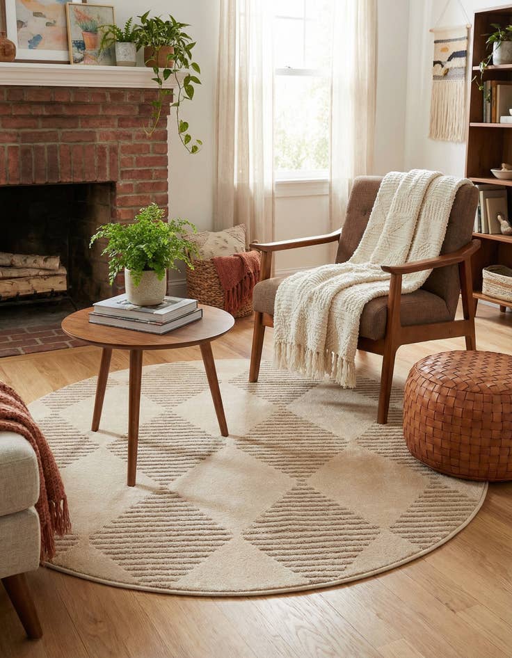 Detail image of 5' x 5' Contour Round Rug