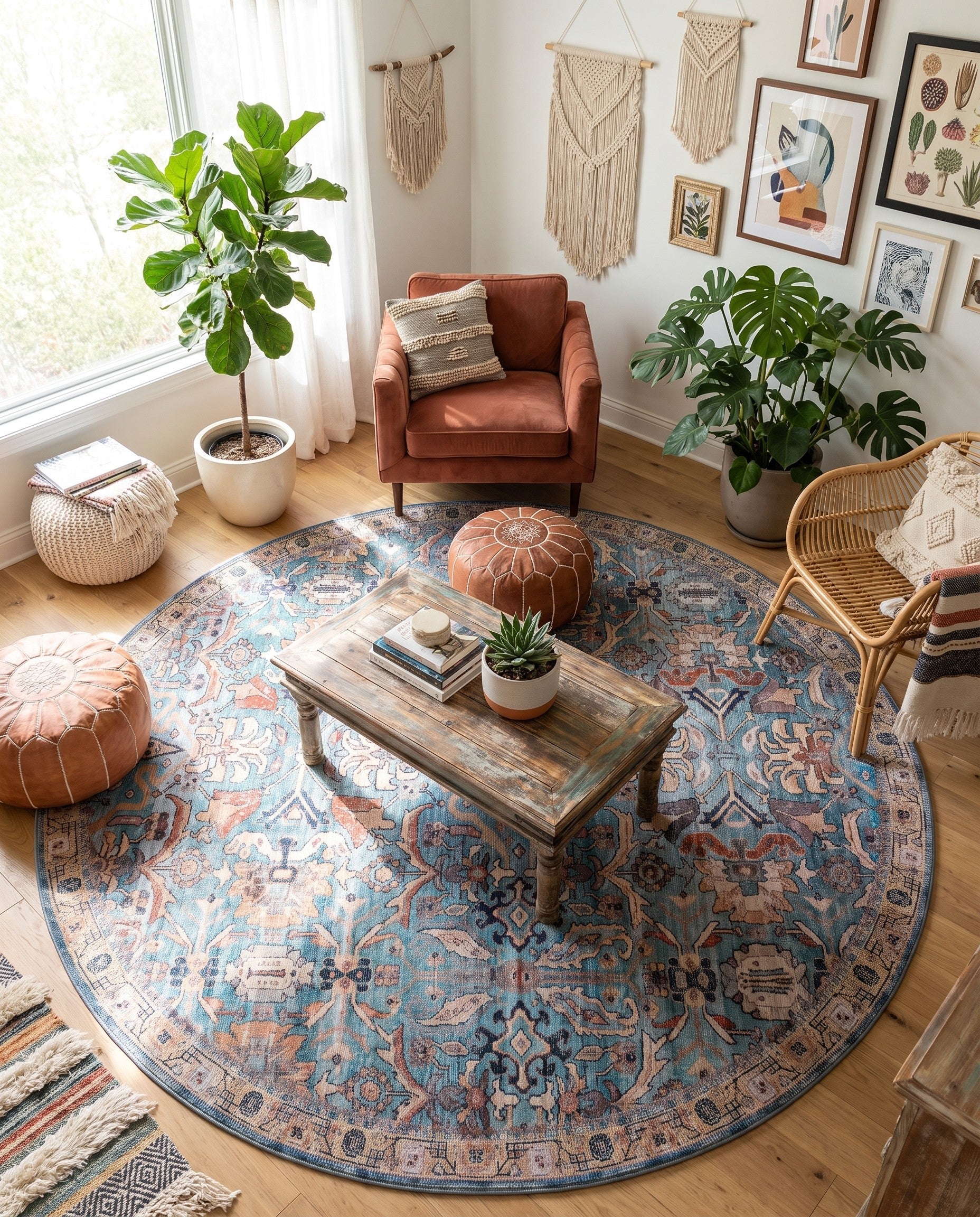 10' 6 x 10' 6 Nostalgia Round Rug