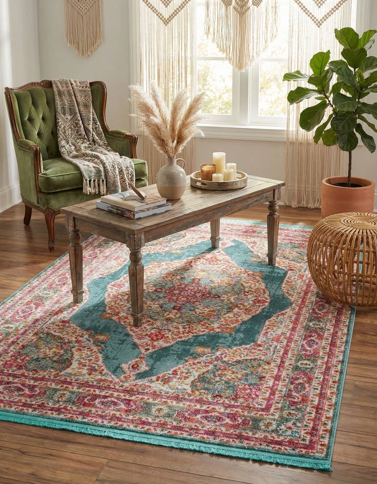 Detail image of 4' 3 x 6' Santiago Rug