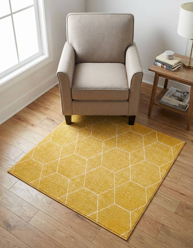 Detail image of 3' x 3' Trellis Frieze Square Rug