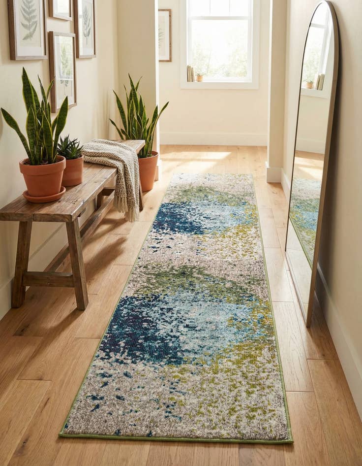 Detail image of 2' x 8' Washable Hyacinth Runner Rug