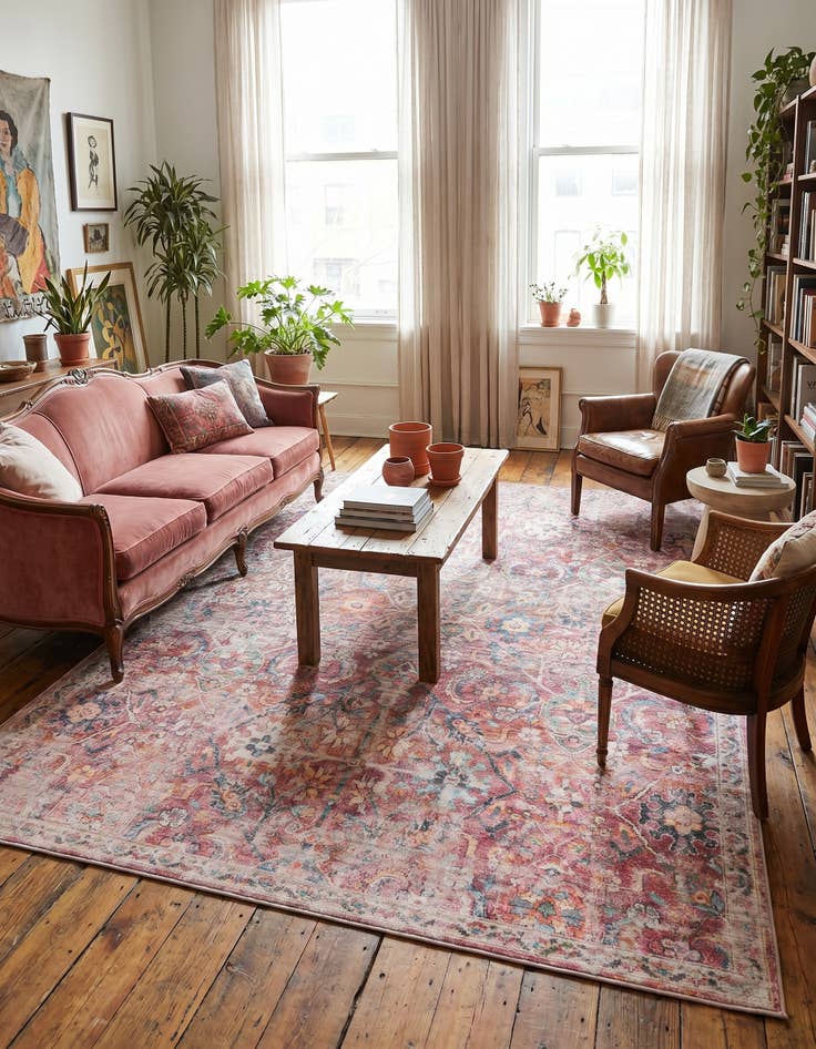 Detail image of 9' 2 x 12' Washable Nostalgia Rug