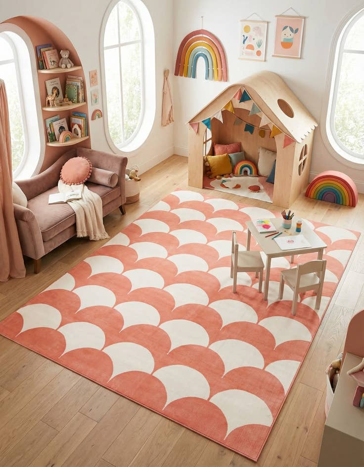 Detail image of 9' x 12' Whimsy Kids Rug