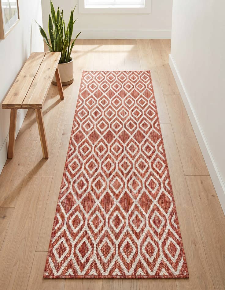 Detail image of 2' x 6' Easy-Clean Jill Zarin Turks and Caicos Indoor / Outdoor Runner Rug