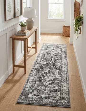 Gray Monte Carlo Runner Rug
