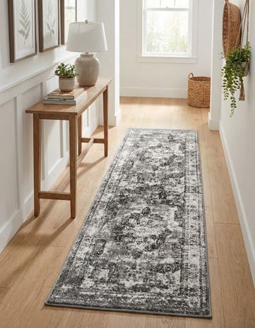 Gray Monte Carlo Runner Rug