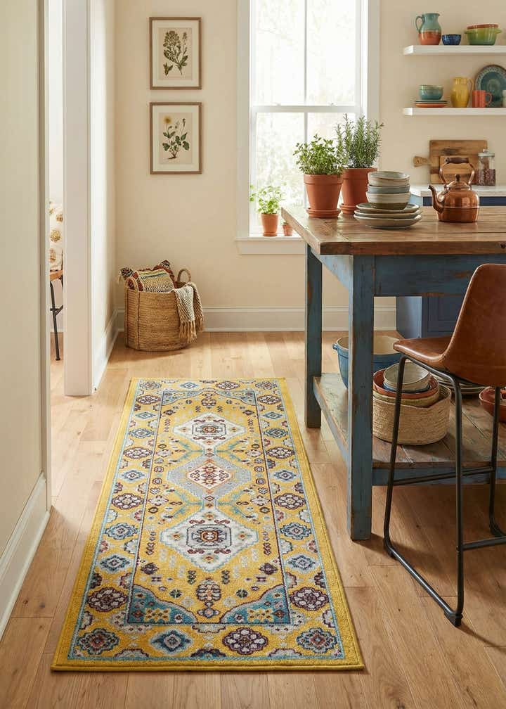 2' x 5' Kamala Washable Runner Rug