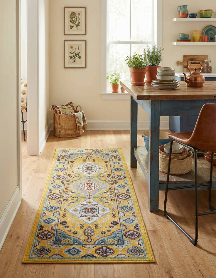 Detail image of 2' x 5' Kamala Washable Runner Rug