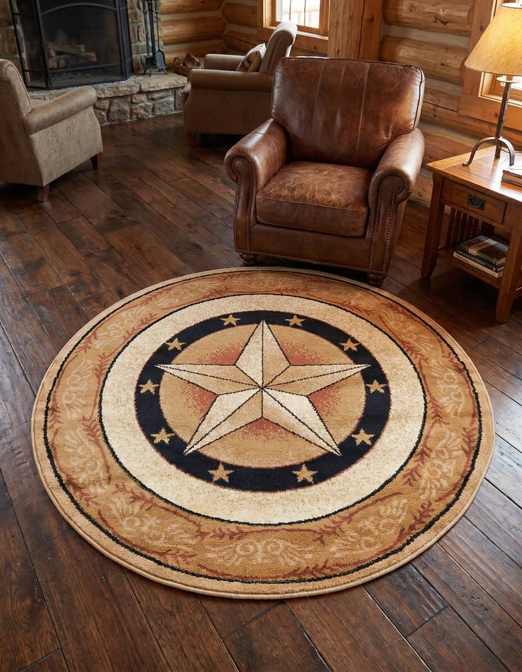 Detail image of 4' x 4' Pioneer Round Rug