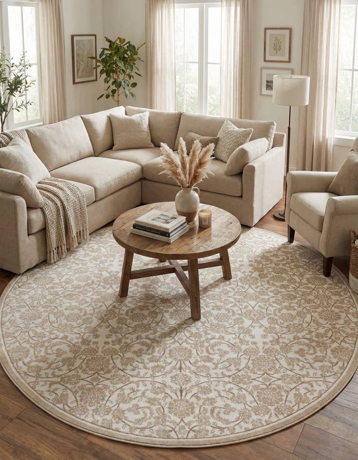Detail image of 10' 8 x 10' 8 Himalaya Round Rug