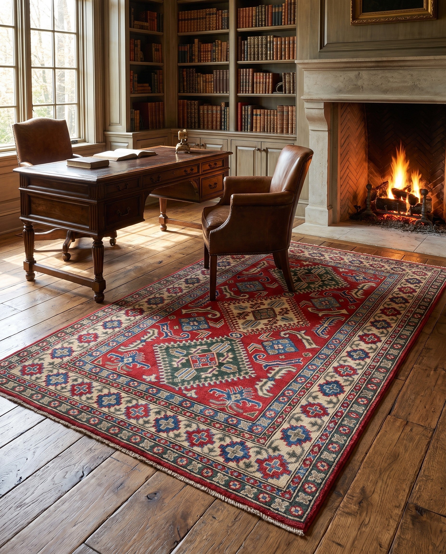 120cm x 180cm Hand Knotted Kazak Rug