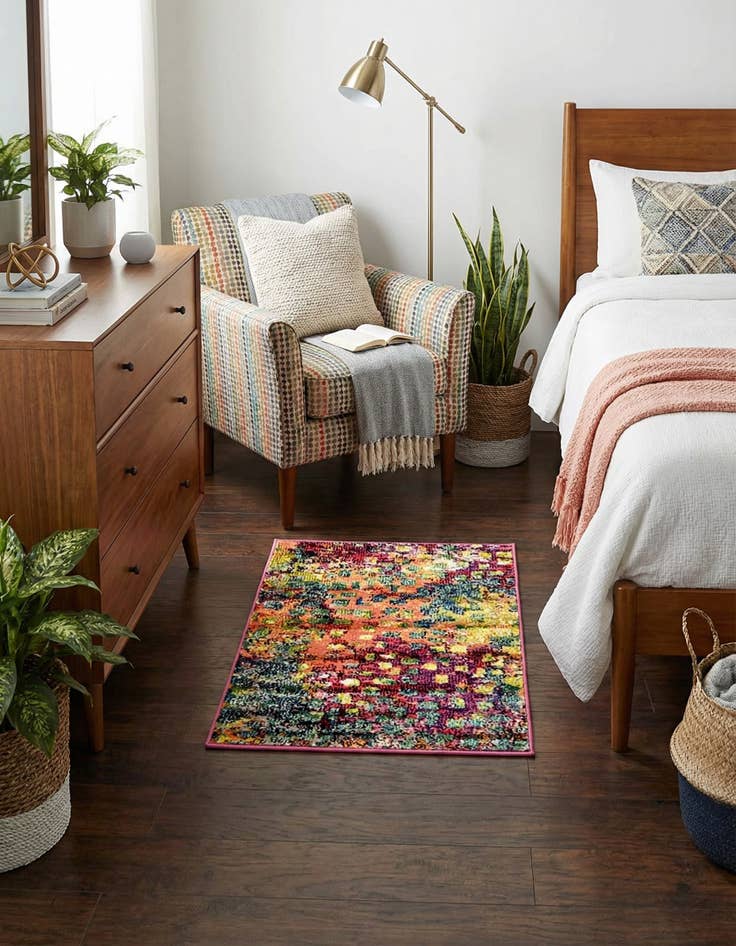 Detail image of 2' x 3'  Washable Barcelona Rug