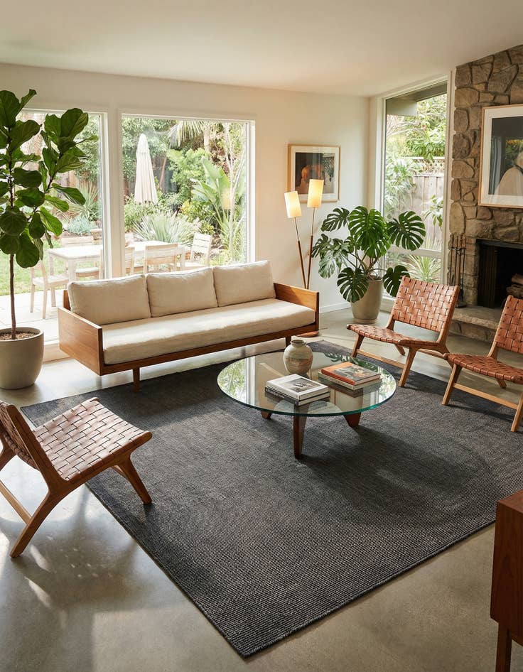 Detail image of  10' x 10'  Washable Jill Zarin Palm Springs Indoor / Outdoor Square Rug