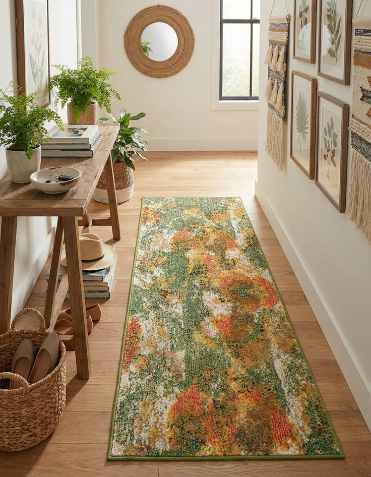 Detail image of 2' x 5' Washable Haerfest Runner Rug