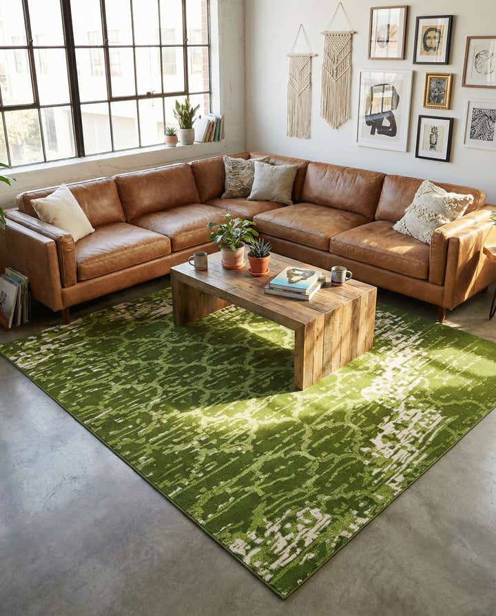 8' x 8' Lattice Square Rug