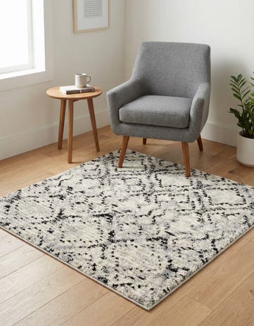 Ivory Tucson Square Rug