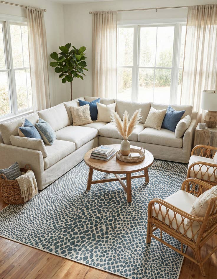 Detail image of  10' x 14'  Washable Jill Zarin Indoor / Outdoor Rug